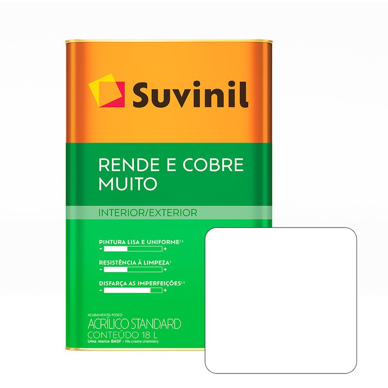 SUVINIL - SUVINIL LÁTEX RINDE & CUBRE MUCHO BLANCO X 18 L