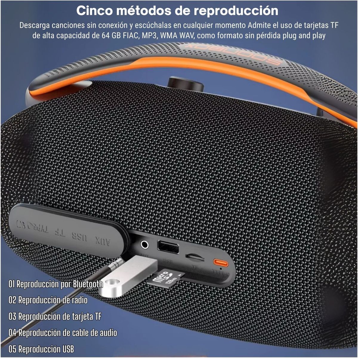 LIDIMI - Parlante Lidimi Ld-s836 - Sonido Potente Y Compacto 60W