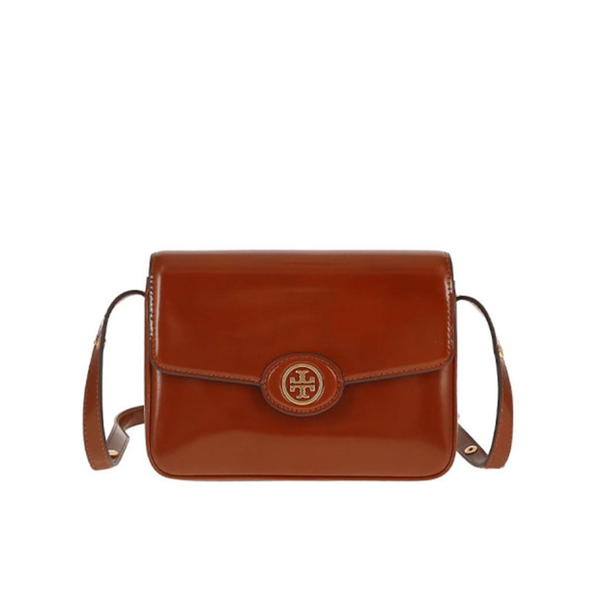 TORY BURCH - Tory Burch Boutique ROBINSON Cuero Patentado Bolso Conv Hombro 143122