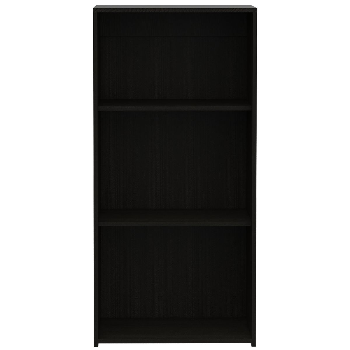 FMFURNITURE - Biblioteca Baja 3 Niveles Fm-080N 122x58x27 Cm - Negro