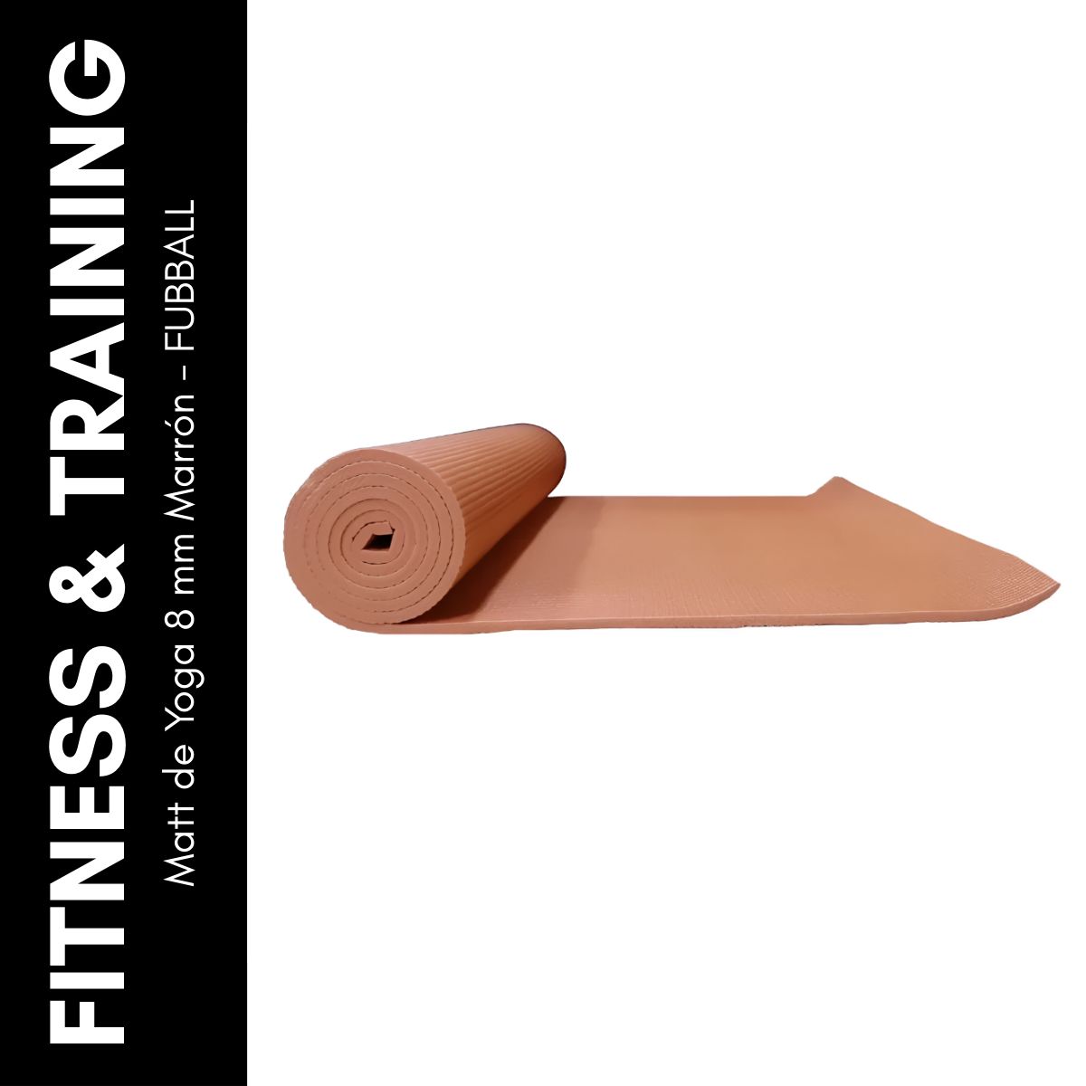 GENERICO - Matt de Yoga 8 mm Marrón - FUBBALL