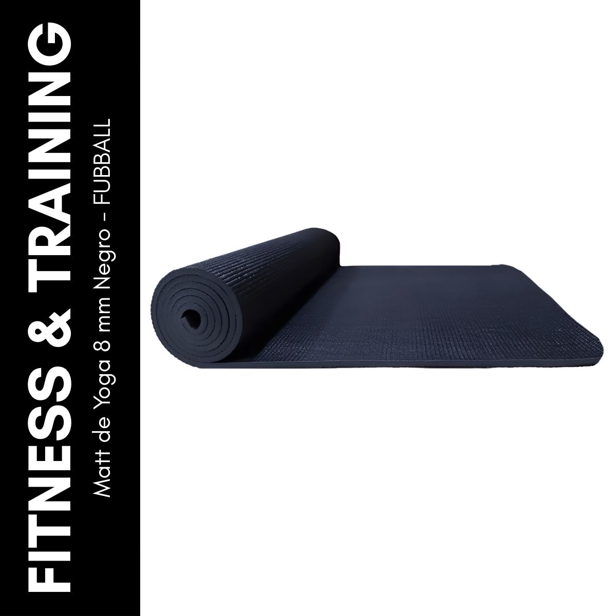 GENERICO - Matt de Yoga 8 mm Negro - FUBBALL