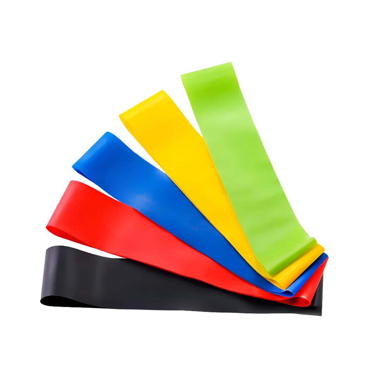 GENERICO - Set de 5 Bandas Elasticas Cerradas Fitness