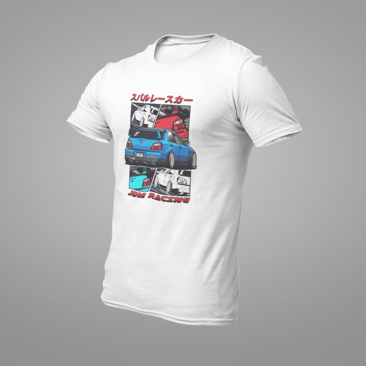 GENERICO - Polo Hombre Subaru Camiseta de Autos de Carreras Rally WRX Algodon