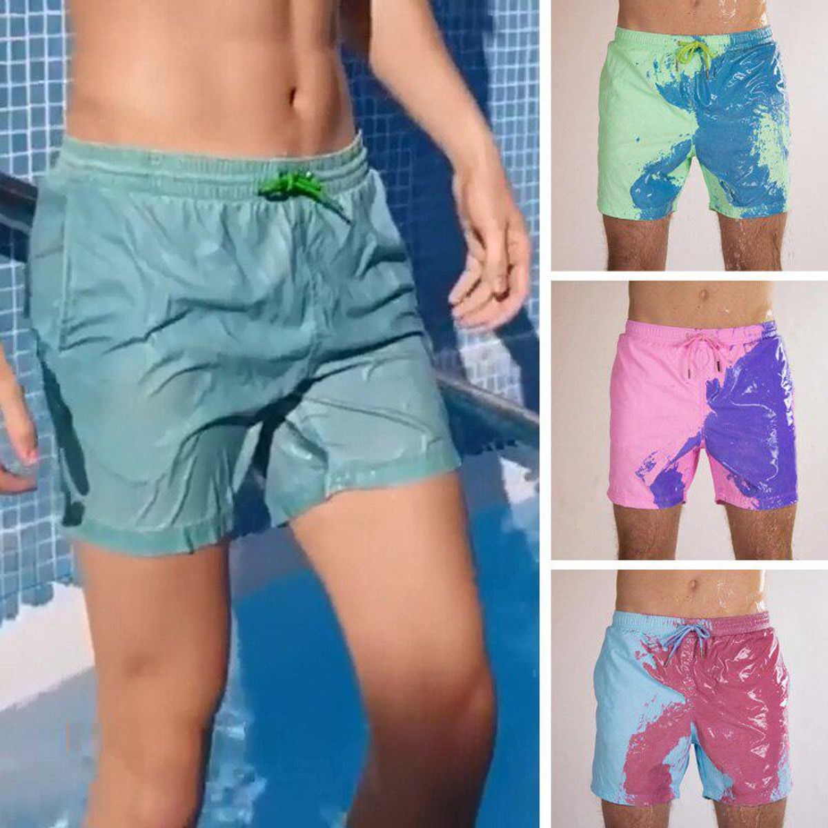 OEM - Shorts que Cambian de Color Secado Rápido Sensibles a la Temperatura