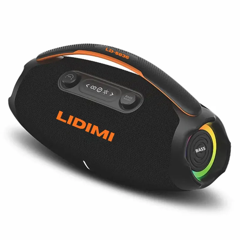 LIDIMI - Parlante Bluetooth 5.3 LIDIMI LD-S836 60W con Bass Boost y Luces RGB