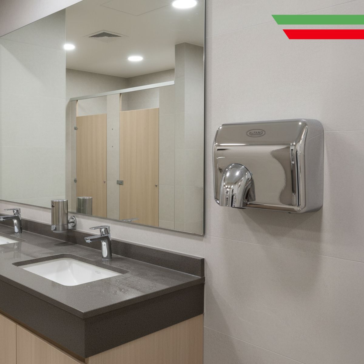 ALFANO - Secador de Manos Alfano  Acero Inoxidable Pulido  2300 W