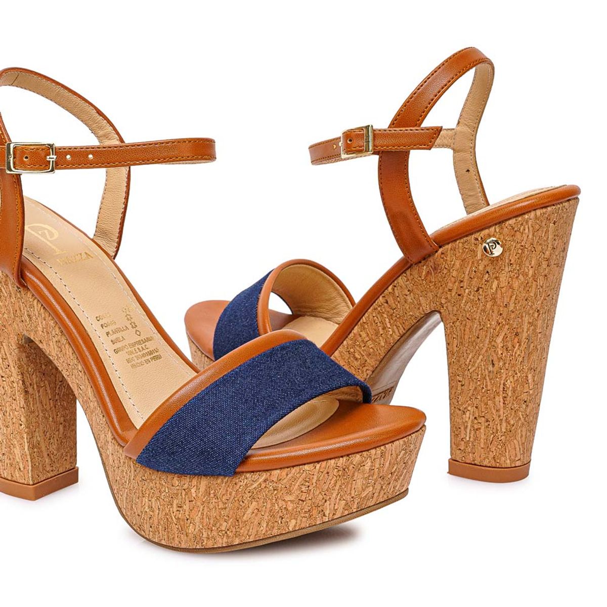 Piazza - Sandalia Dorsay Casual DEXA-2612 AzulNatural Piazza