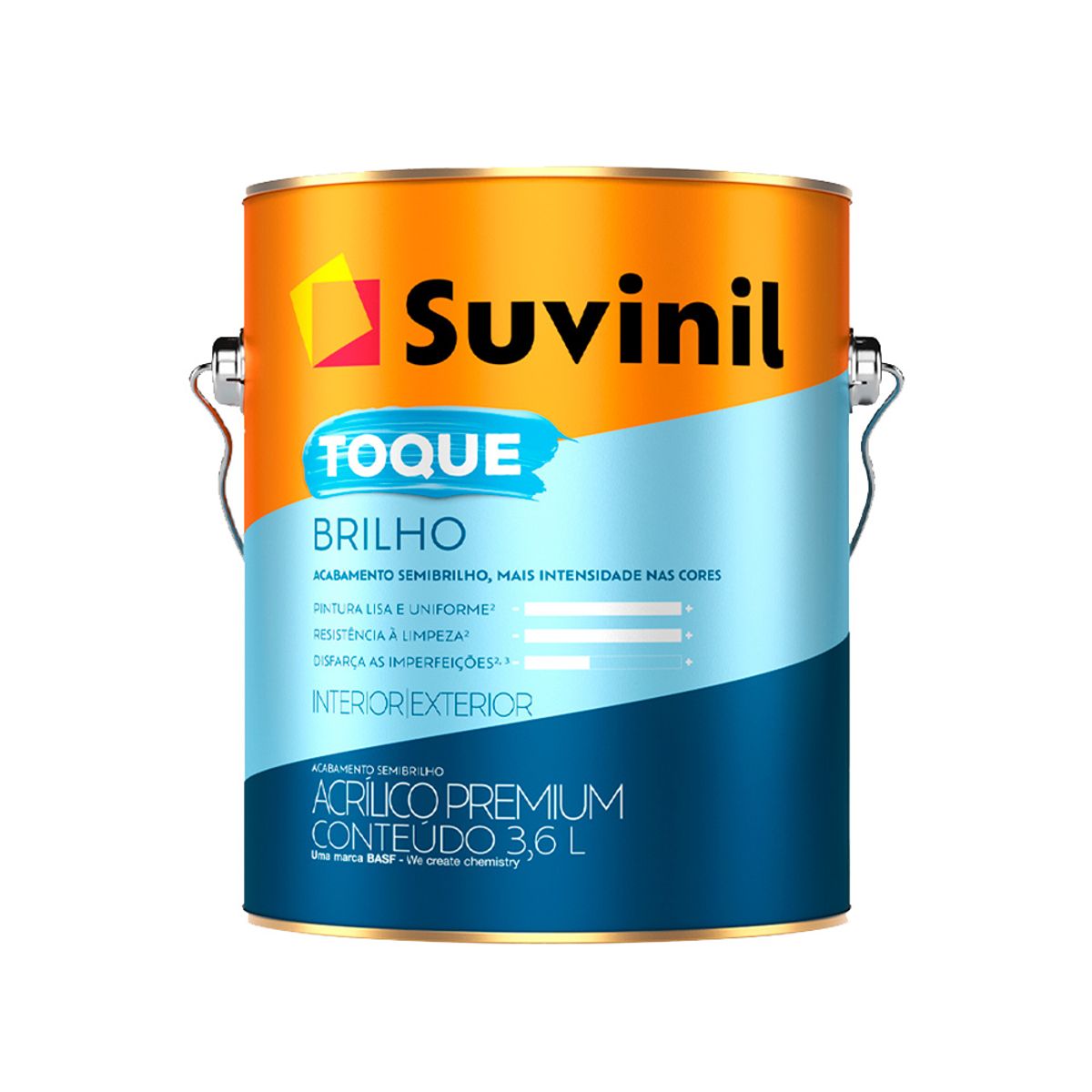 SUVINIL - SUVINIL LÁTEX TOQUE BRILLO BLANCO X 3.6 L