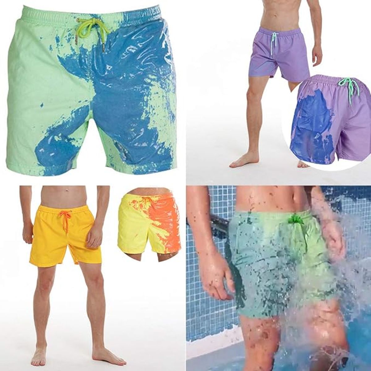 OEM - Shorts que Cambian de Color Secado Rápido Sensibles a la Temperatura