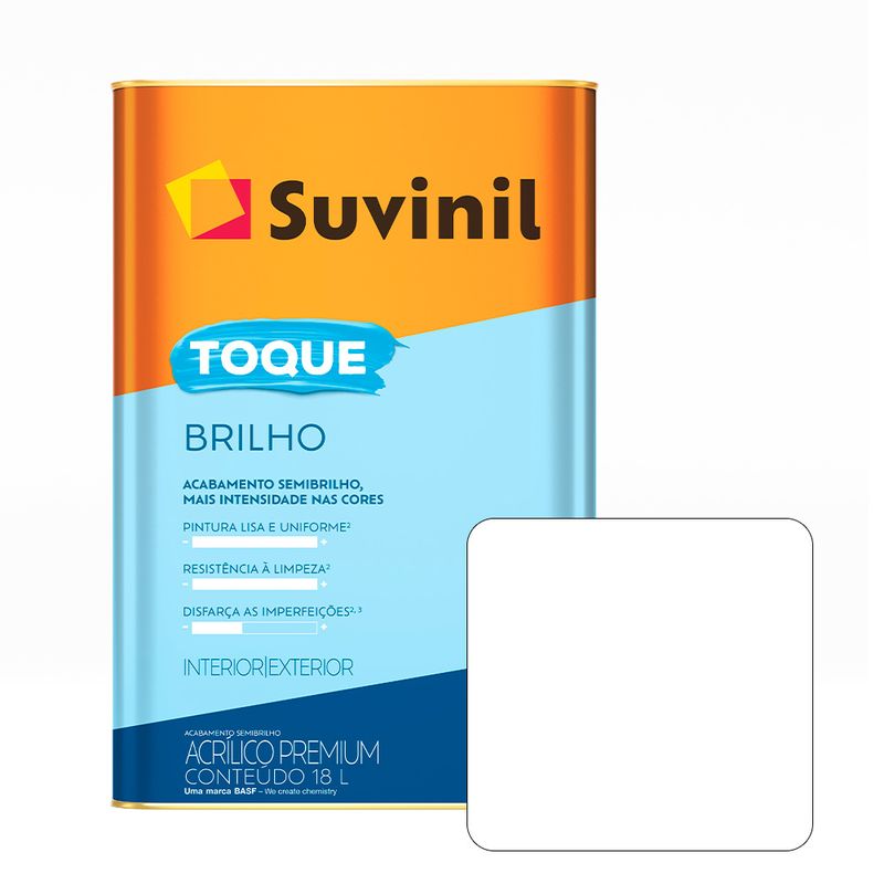 SUVINIL - SUVINIL LÁTEX TOQUE BRILLO BLANCO X 18 L