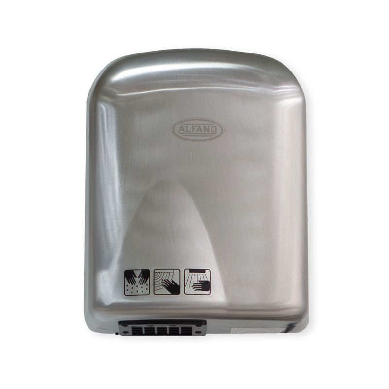ALFANO - Secador de Manos de Acero Inoxidable Silver 1.65 kW HD-BRUSHED