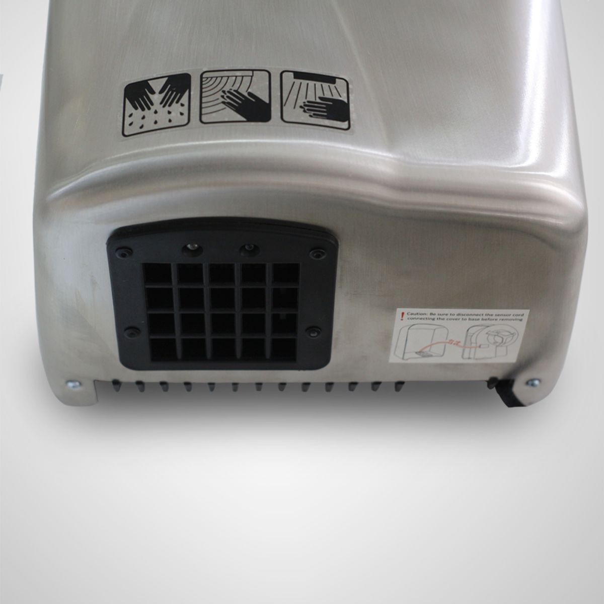 ALFANO - Secador de Manos de Acero Inoxidable Silver 1.65 kW HD-BRUSHED