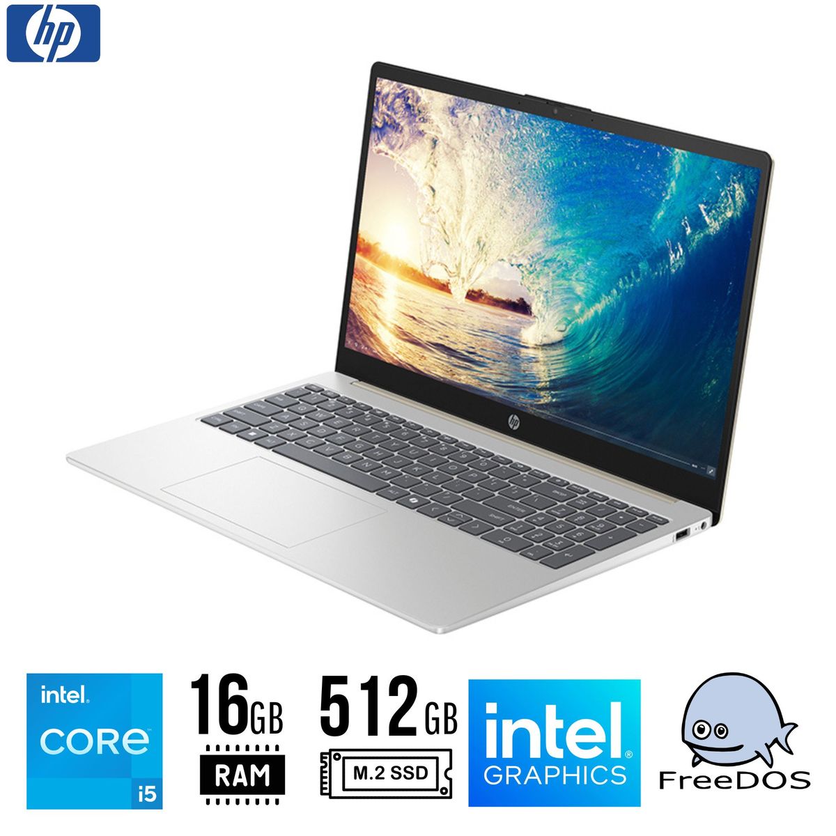 HP - LAPTOP HP 15-fd0260la 156 FHD Core i5-1334U hasta 46GHz 16GB DDR4 512GB SSD FREEDOS