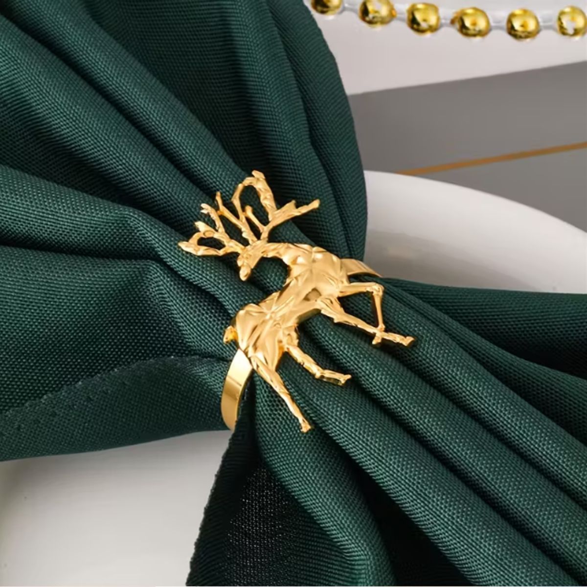 GENERICO - servilletas de renos navideños acabado pulido decoración de mesa