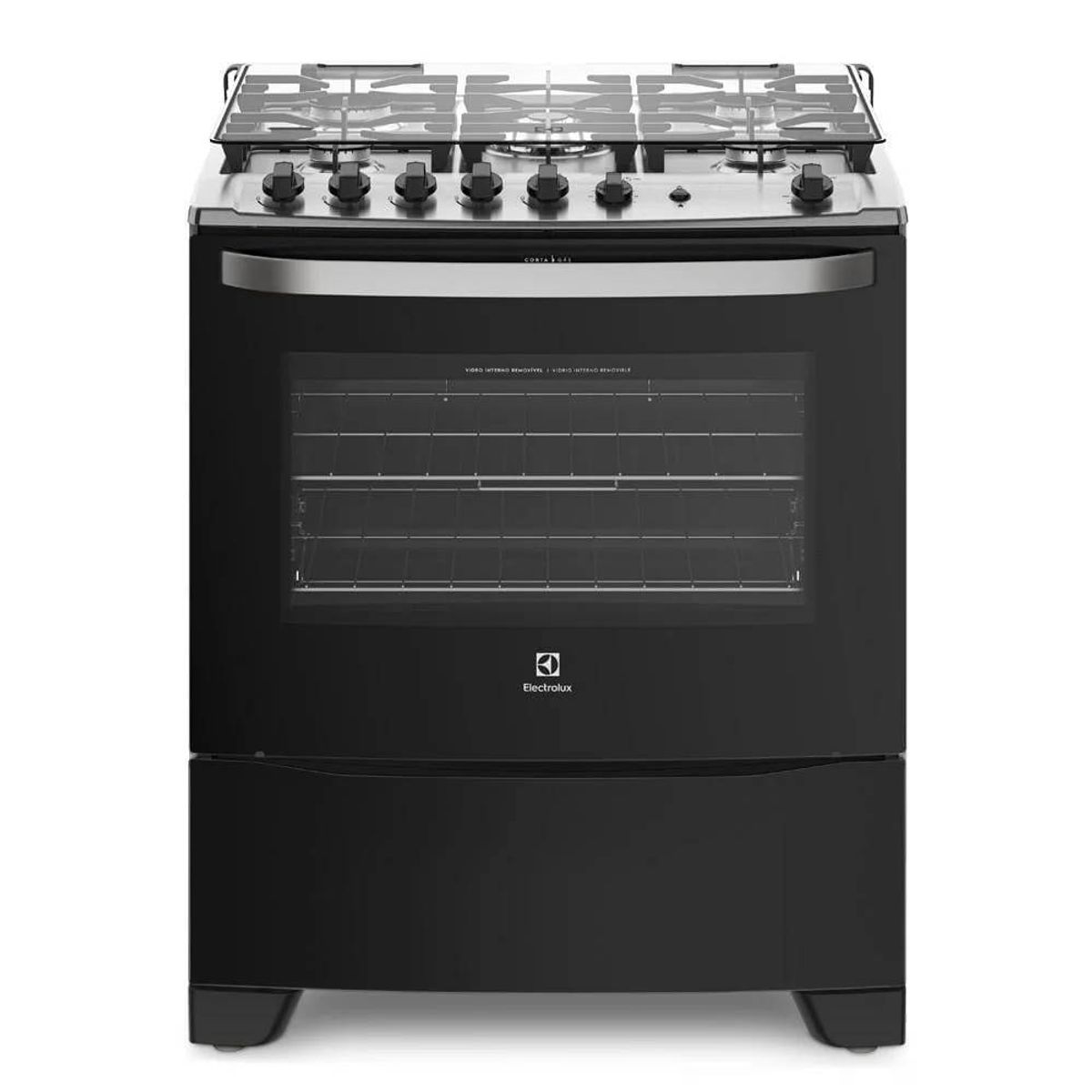 ELECTROLUX - Cocina a Gas Electrolux 5 Hornillas Triple Llama  76USM