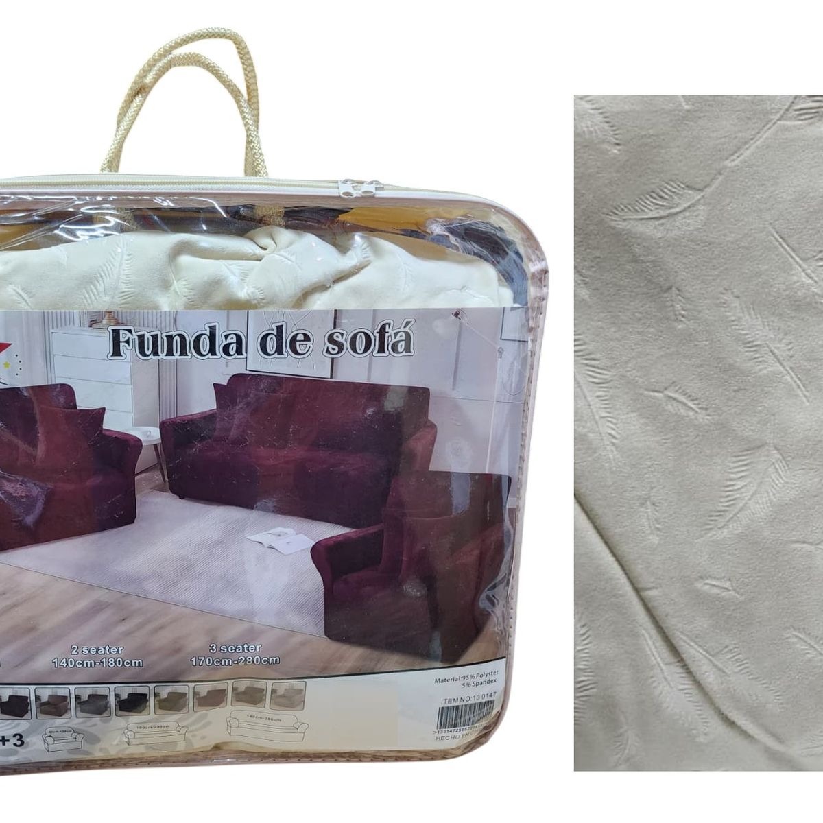 GENERICO - Funda con relieve diseño de hojas super suave -  P8 beige