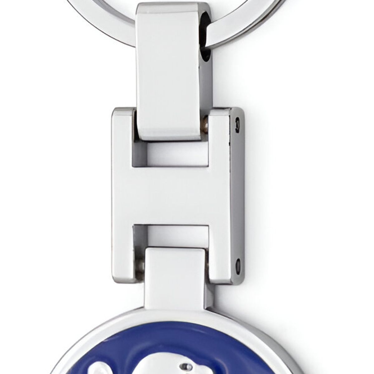 PEUGEOT - Llavero Peugeot en Acero con Logo Esmaltado Azul