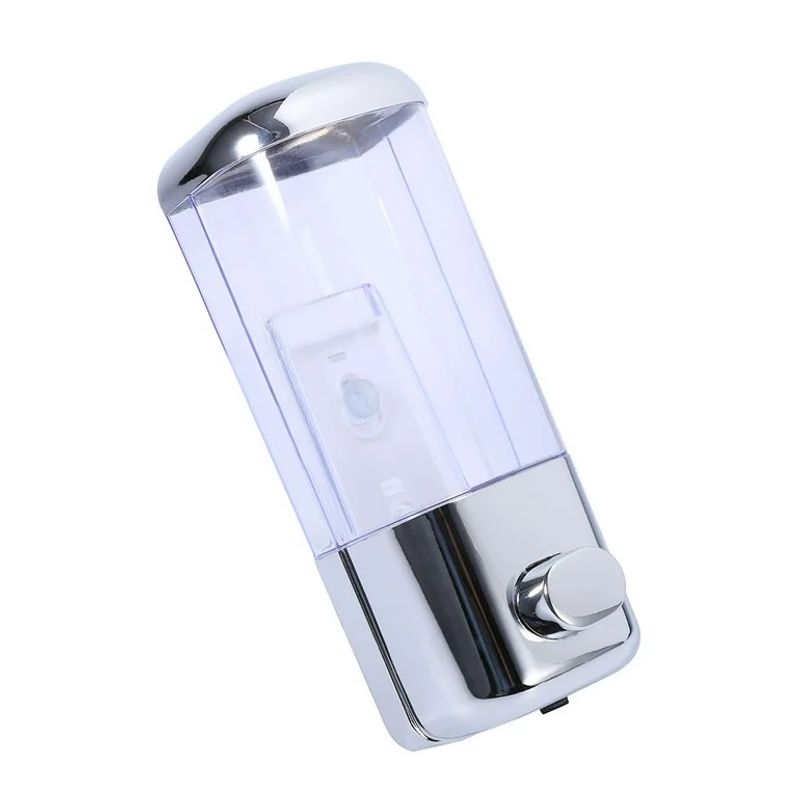 GENERICO - DISPENSADOR DE JABON 500 ML PVC PLATEADO