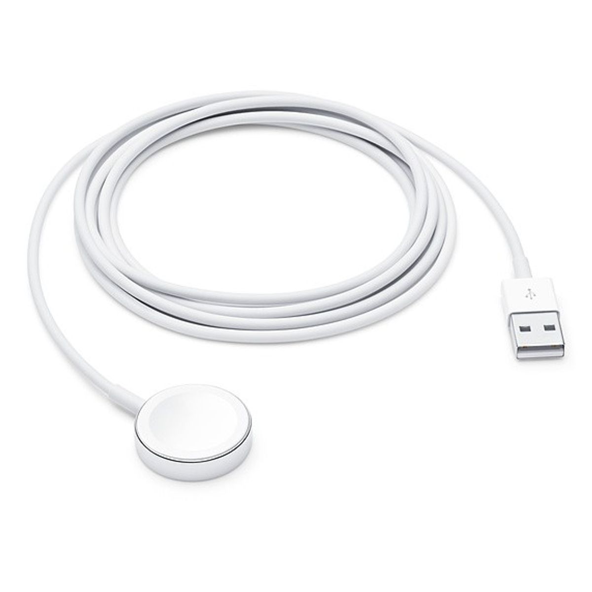 GENERICO - Cargador Magnético Para Apple Watch Cable Tipo Usb 1M - blanco