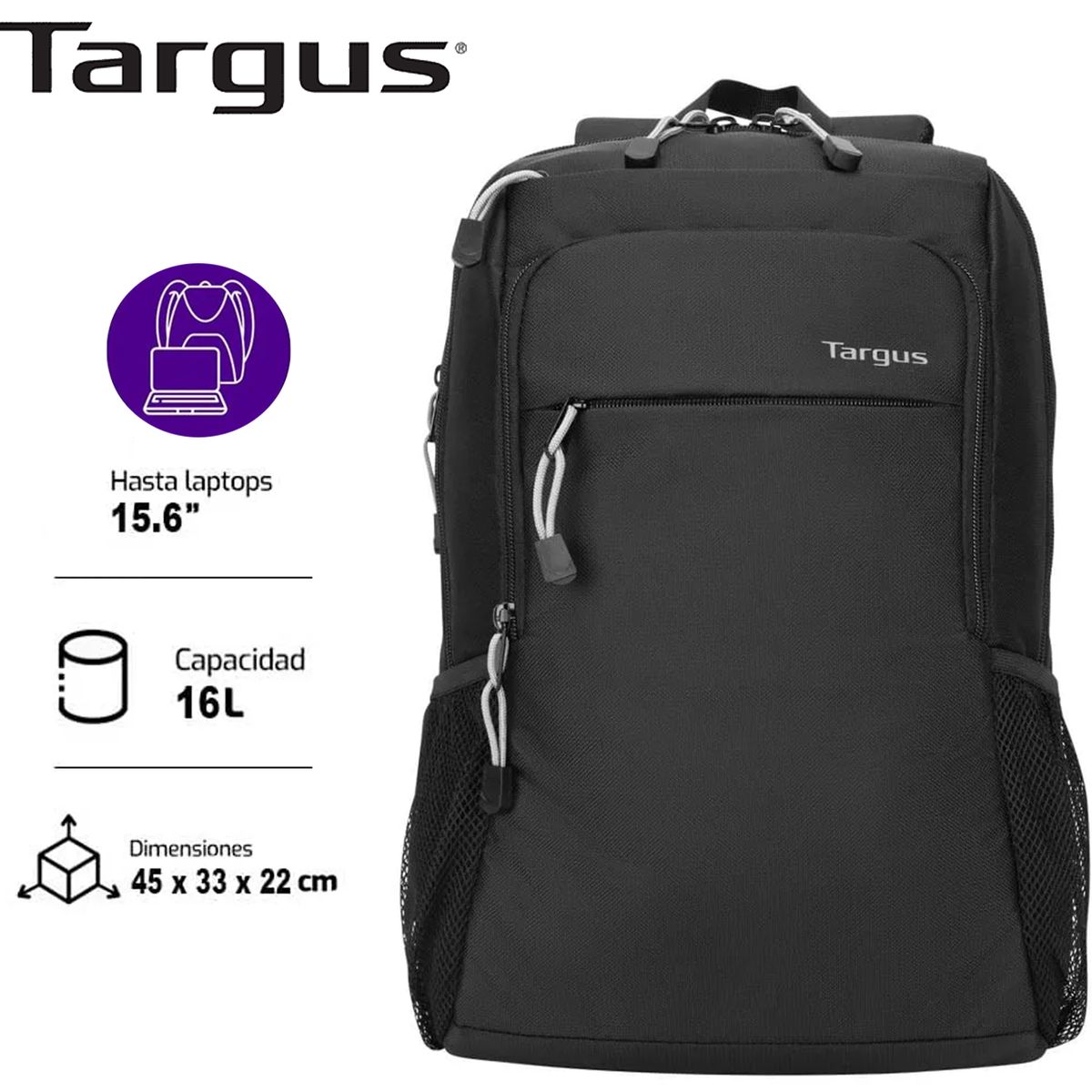TARGUS - MOCHILA TARGUS INTELLECT ADVANCED 156 BLACK