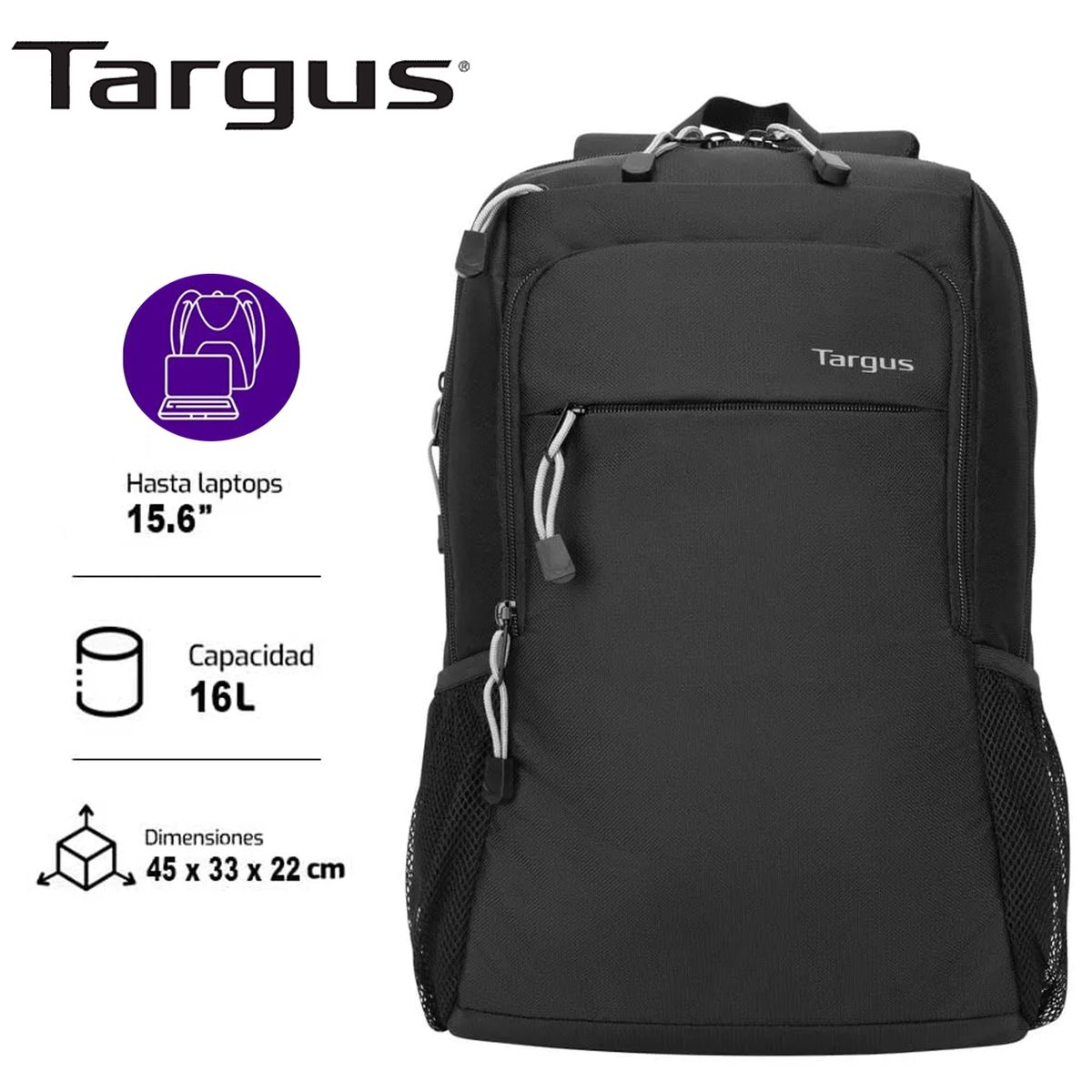 TARGUS - MOCHILA TARGUS INTELLECT ADVANCED 156 BLACK