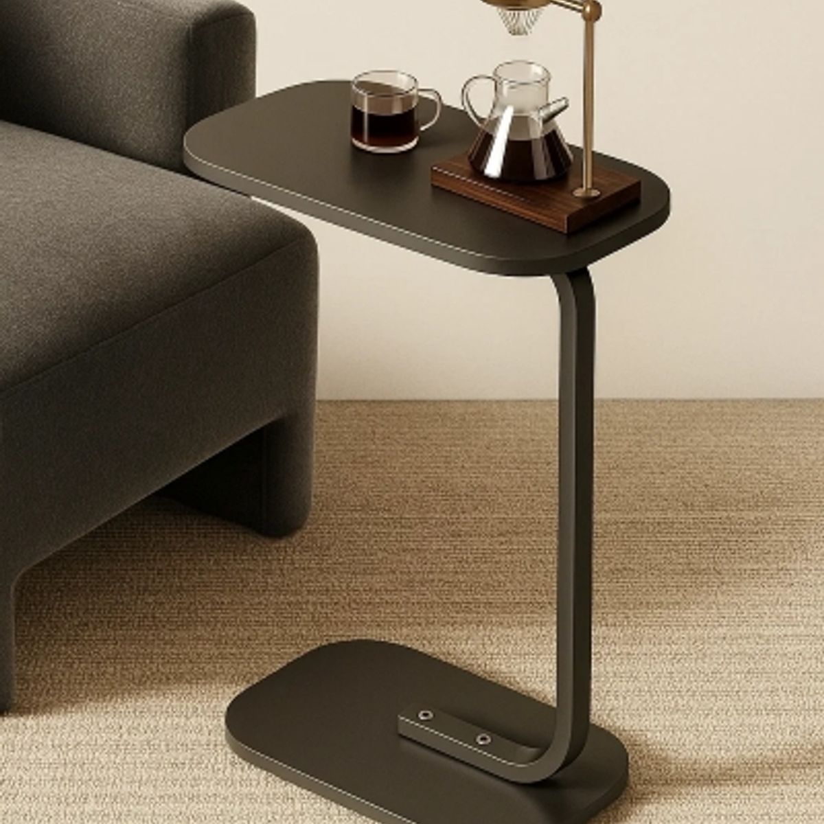 GENERICO - MESITA MULTIUSOS COLOR NEGRO