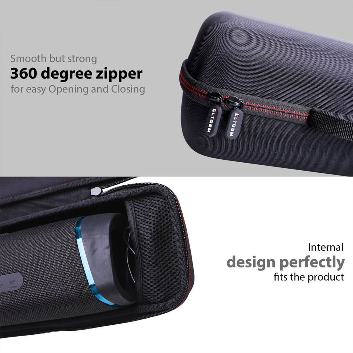 GENERICO - funda estuche case rígida de EVA para parlante Sony SRS-XB43