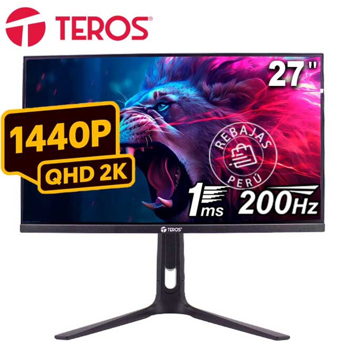 TEROS - Monitor TEROS TE2754G 27 QHD Fast IPS 200Hz 1ms HDR HDMI DP Audio Out
