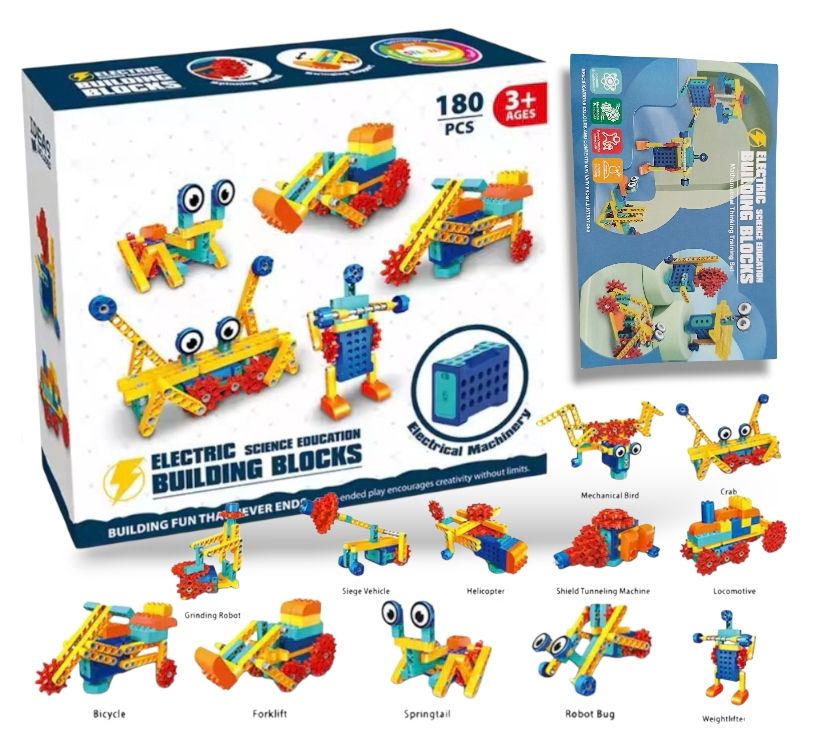 Bloques de construcción eléctricos didácticos Steam 180 pcs GENERICO ...