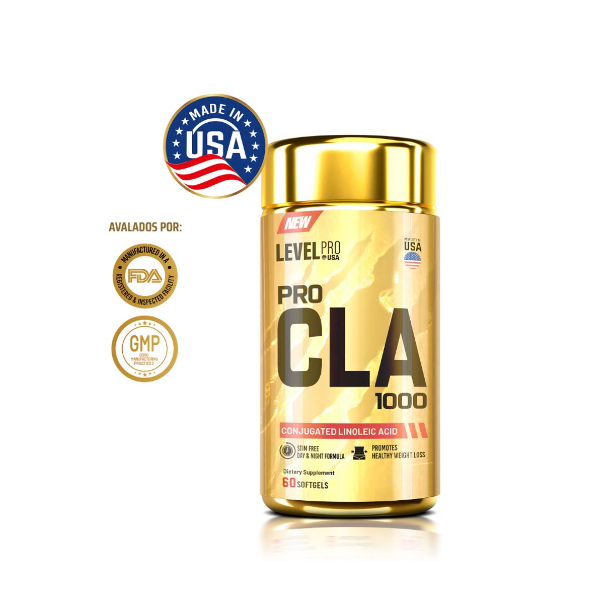 LEVEL PRO - CLA 1000 Level Pro - 60 cápsulas