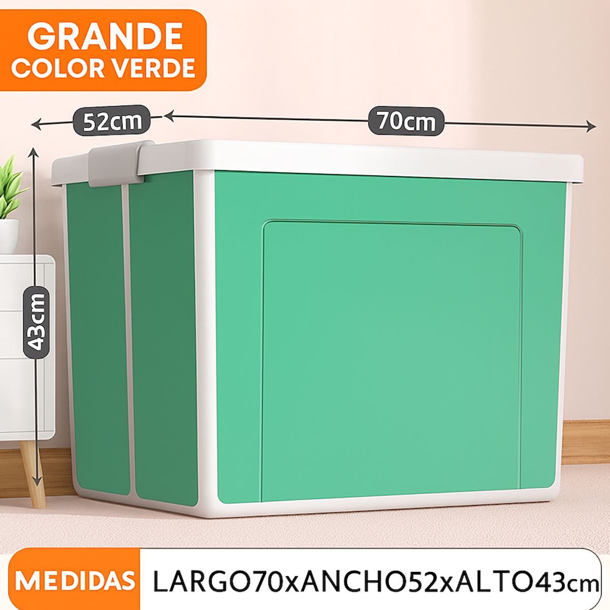 GENERICO - Caja Organizadora de Almacenamiento Plegable XL