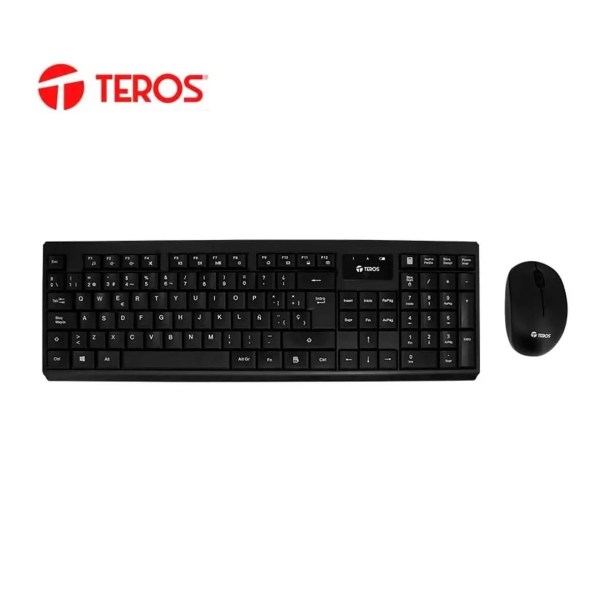 TEROS - Kit teclado y mouse TEROS TE-4071S inalámbrico 24GHz español