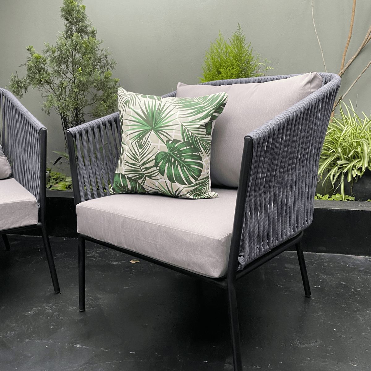 GENERICO - Juego de Butaca Tejida en cuerda Nautica