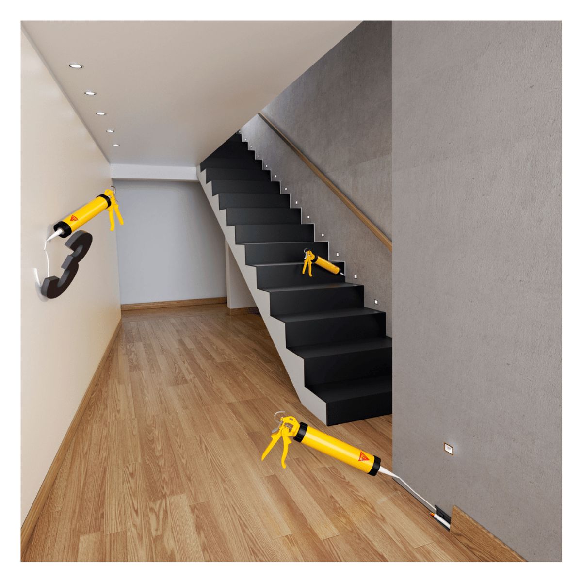 SIKA - Pack2 Adhesivo y Sellante Sikaflex-11 FC Purform Negro x300 ml Gratis Sikabond 123