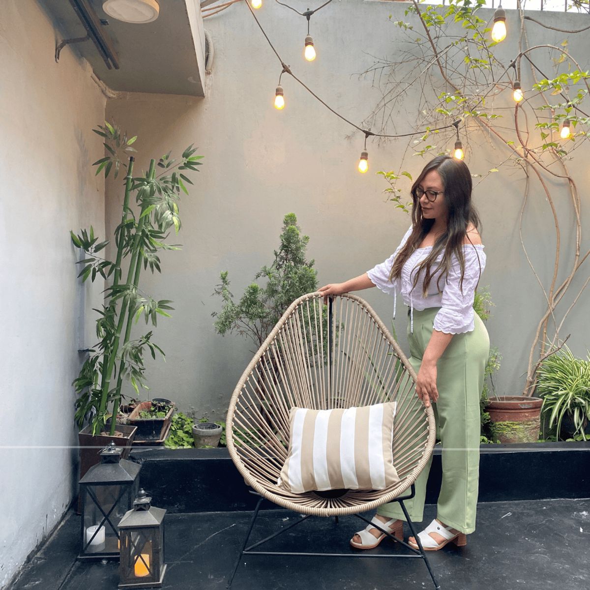 GENERICO - Silla Acapulco Grande Color Crema