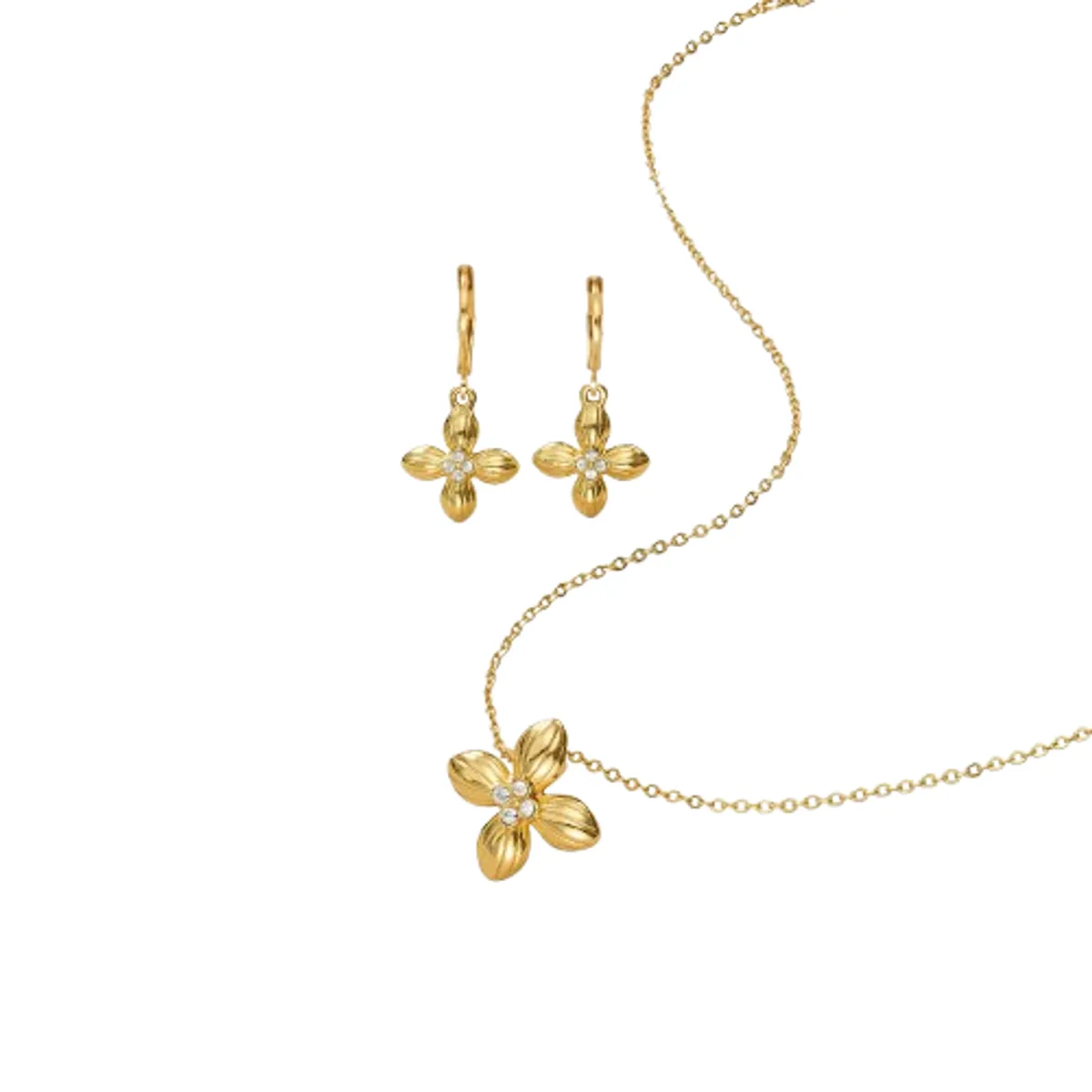 YANBAL - SET COLLAR + ARETES ALLEIA FLOR COLLAR Y ARETES YANBAL