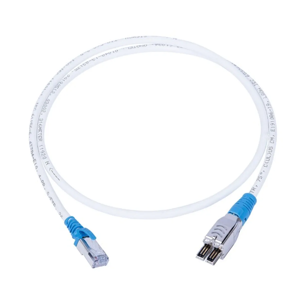 GENERICO - PATCH CORD SIEMON CAT6A DE TERA  A RJ45 4 PARES LSZH 1M AZUL