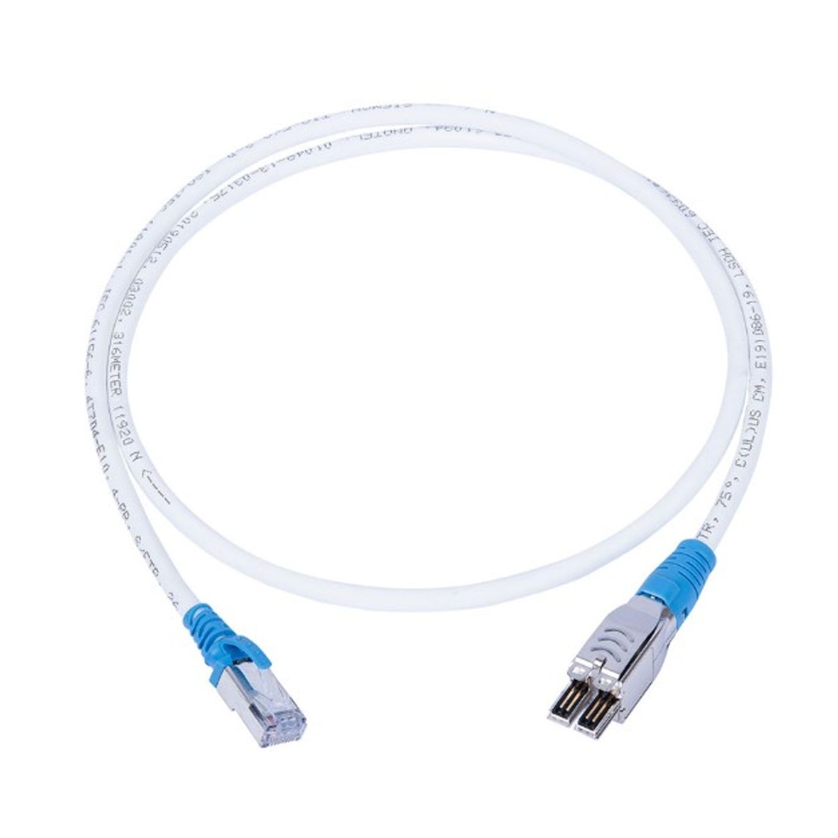 GENERICO - PATCH CORD SIEMON CAT6A DE TERA  A RJ45 4 PARES LSZH 1M AZUL