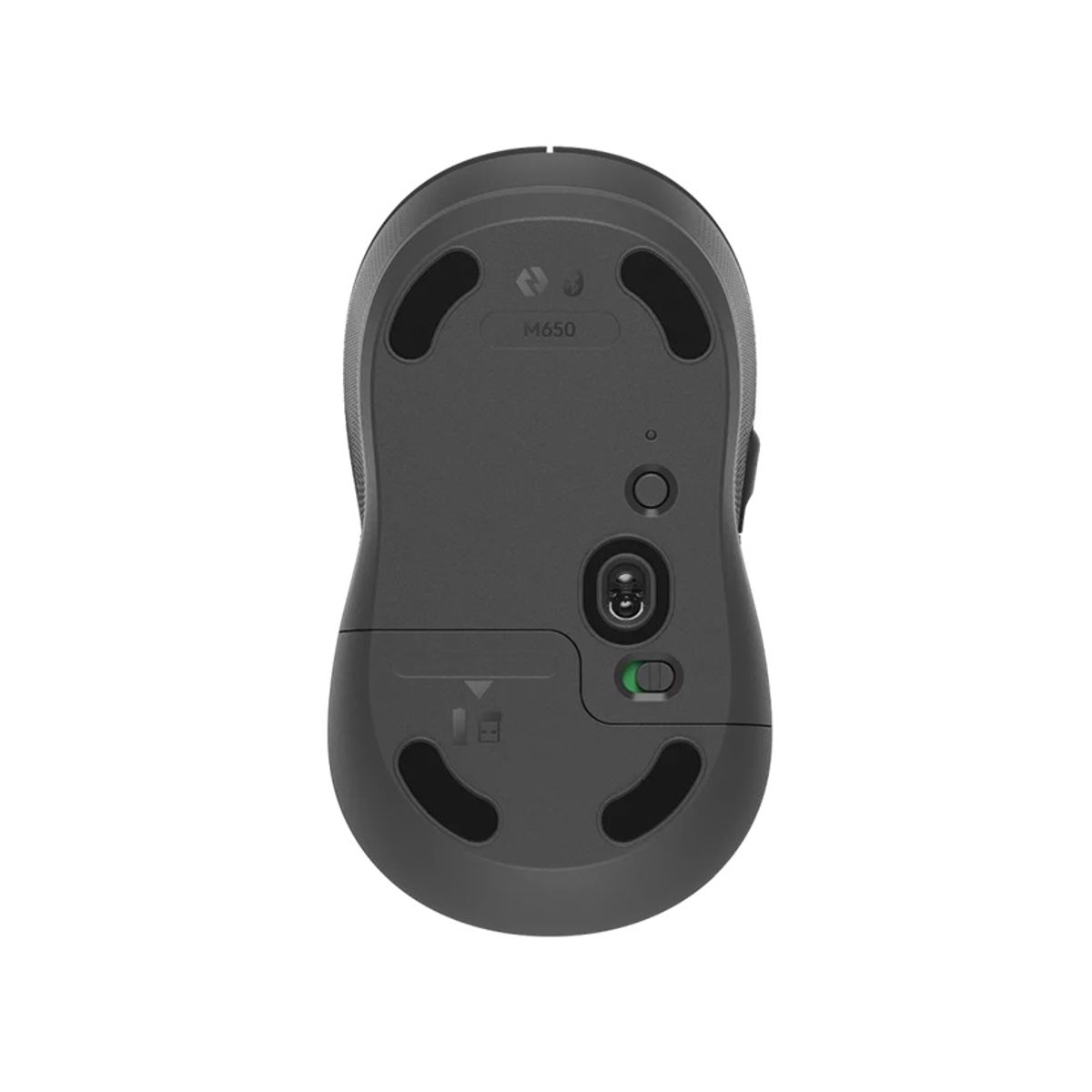 LOGITECH - Mouse Logitech Signature M650 Silent Inalámbrico Bluetooth Medio Negro