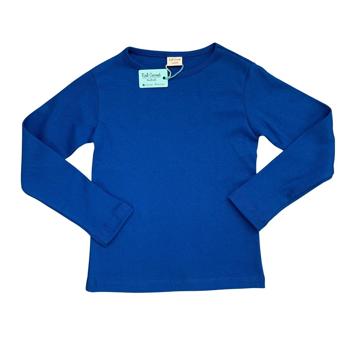 RED CARROT - Polo manga larga color azulino