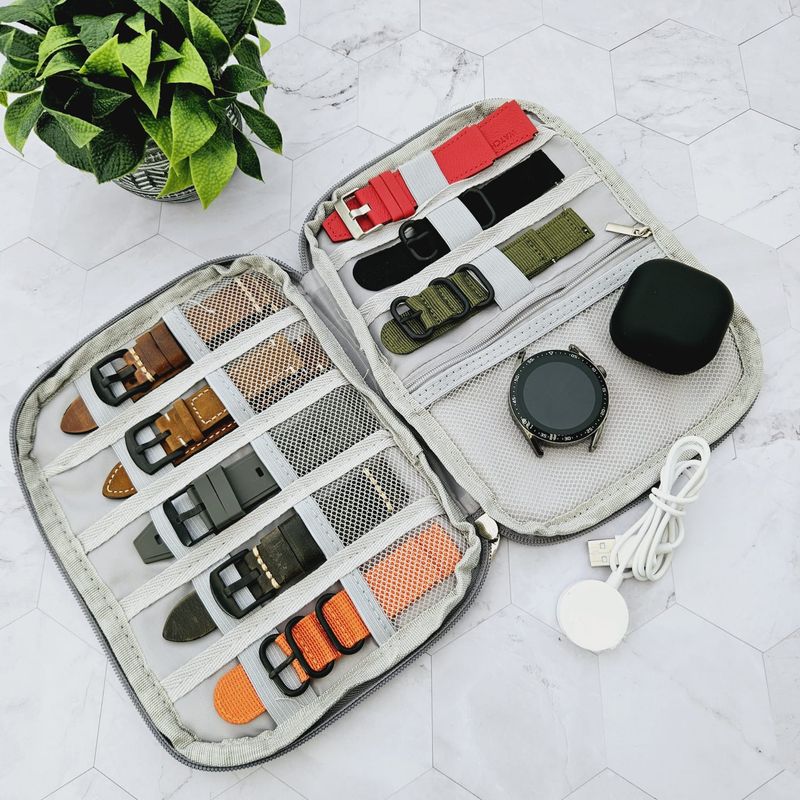 GENERICO - Estuche Porta Correas y Accesorios para Reloj - Negro