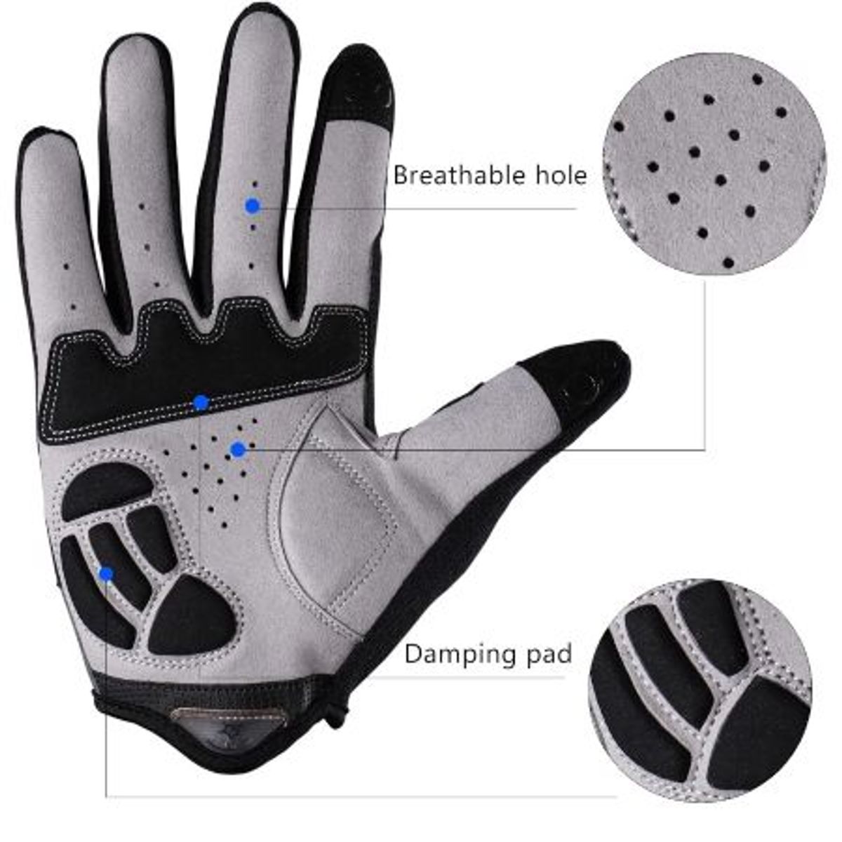 ROCKBROS - Guantes Rockbros Largos para Ciclismo - Talla M