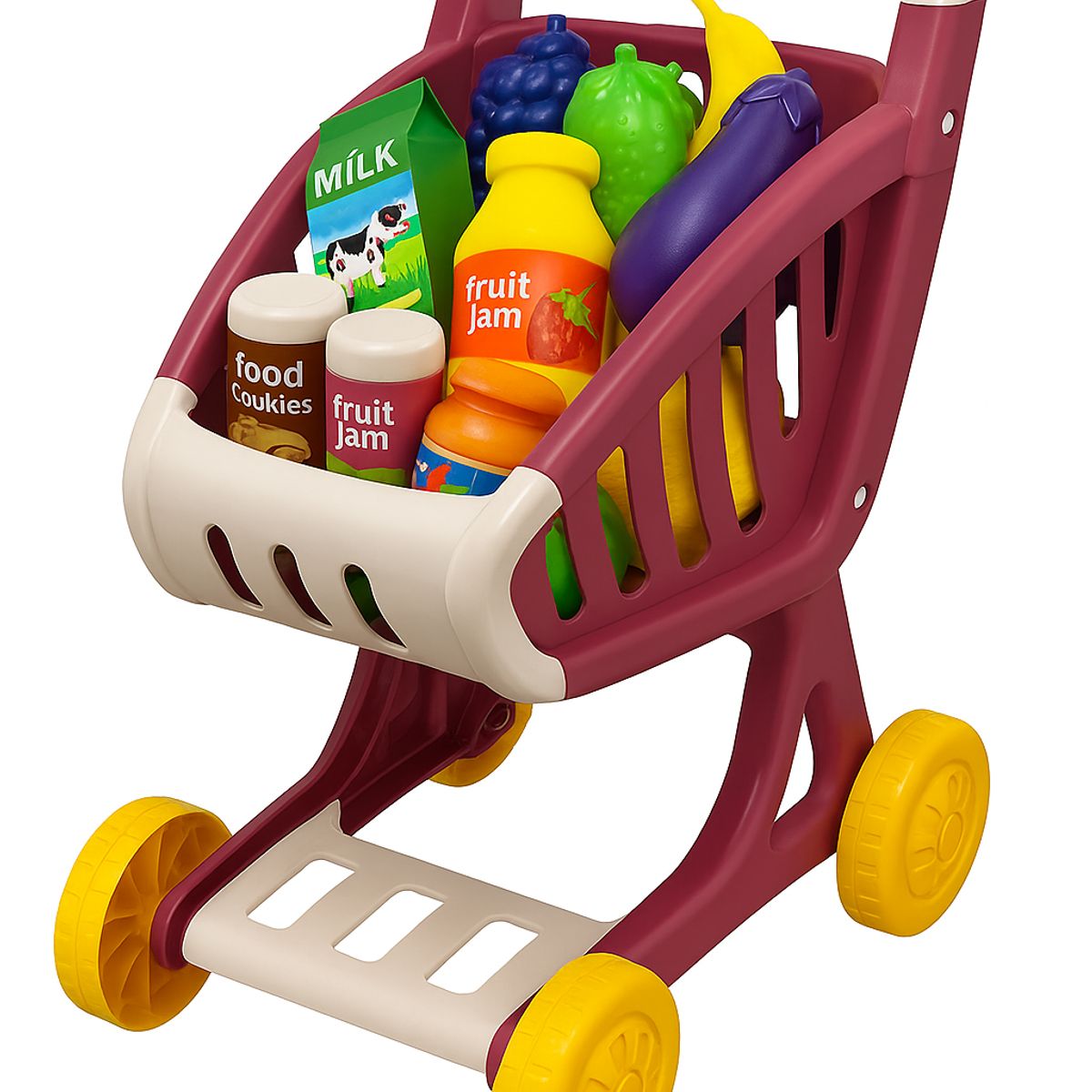GENERICO - Carrito para Compras Infantil Juego Educativo con Accesorios