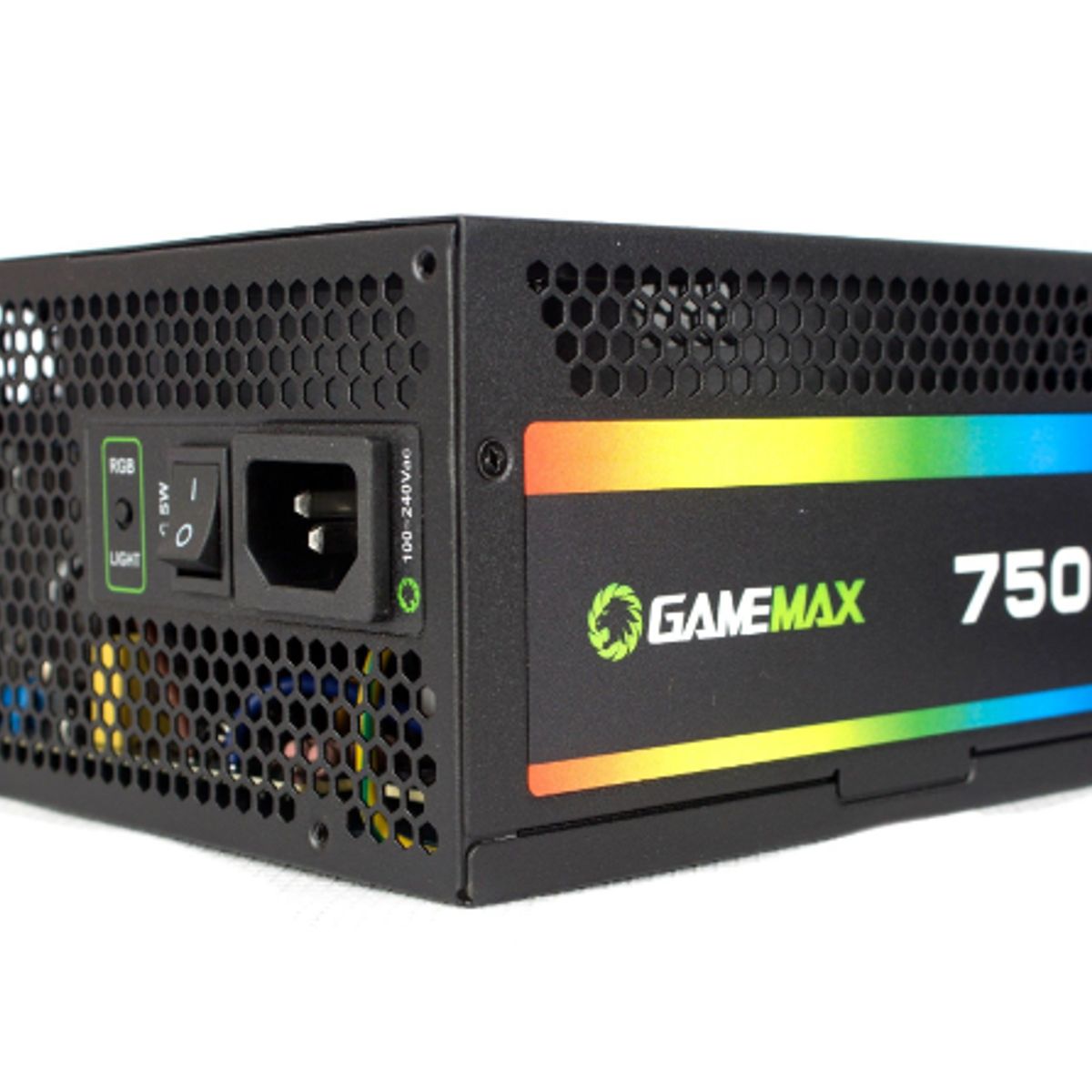 GAMEMAX - Fuente de poder RGB-750W Modular 80PLUS Gold GAMEMAX