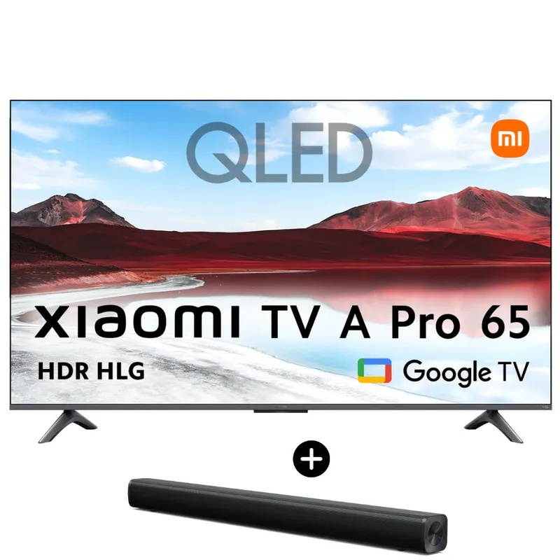 XIAOMI - TELEVISOR XIAOMI QLED 65” 4K UHD SMART TV A PRO -2025  + Xiaomi Soundbar 2.0ch
