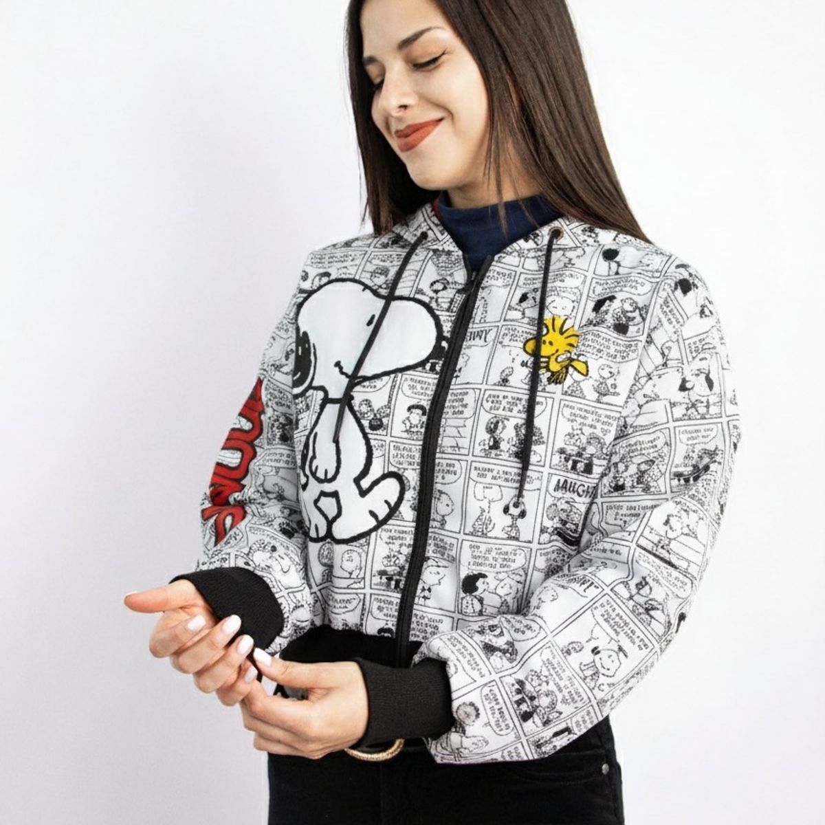 SPECTRUM - Casaca Cortaviento Snoopy Nova Blanco - SPECTRUM