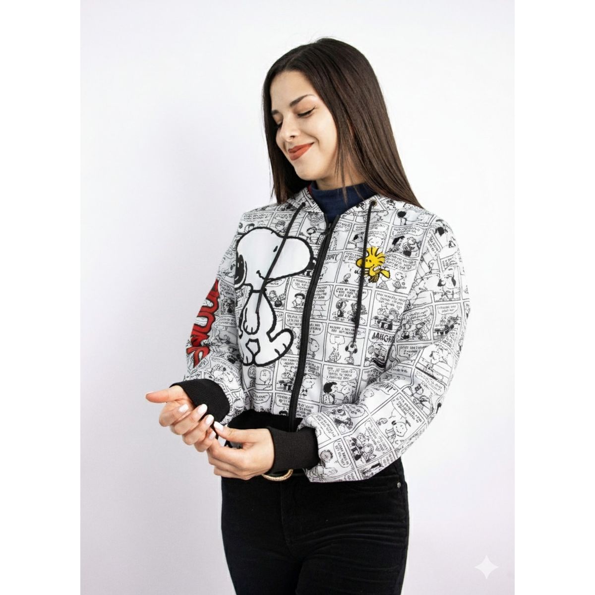 SPECTRUM - Casaca Cortaviento Snoopy Nova Blanco - SPECTRUM