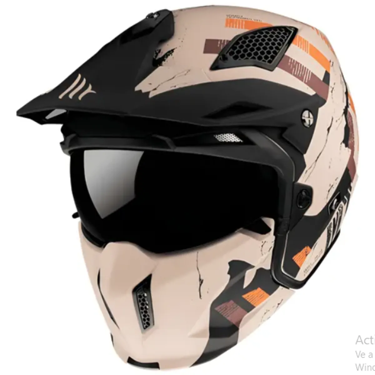 MT HELMETS - CASCO MOTO MT STREETFIGHTER NARANJA MATE