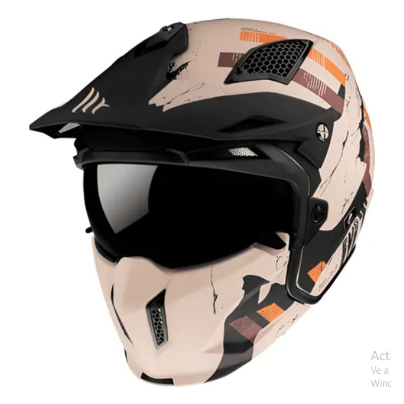MT HELMETS - CASCO MOTO MT STREETFIGHTER NARANJA MATE